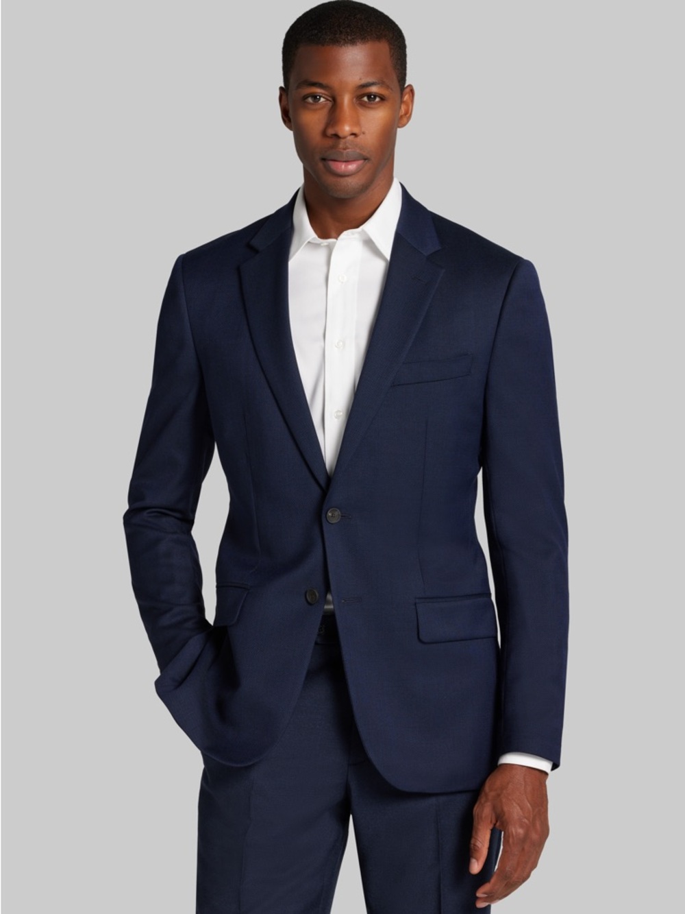 Jos. A Bank Navy Traveler COOLMOTION Slim Fit Blazer 44